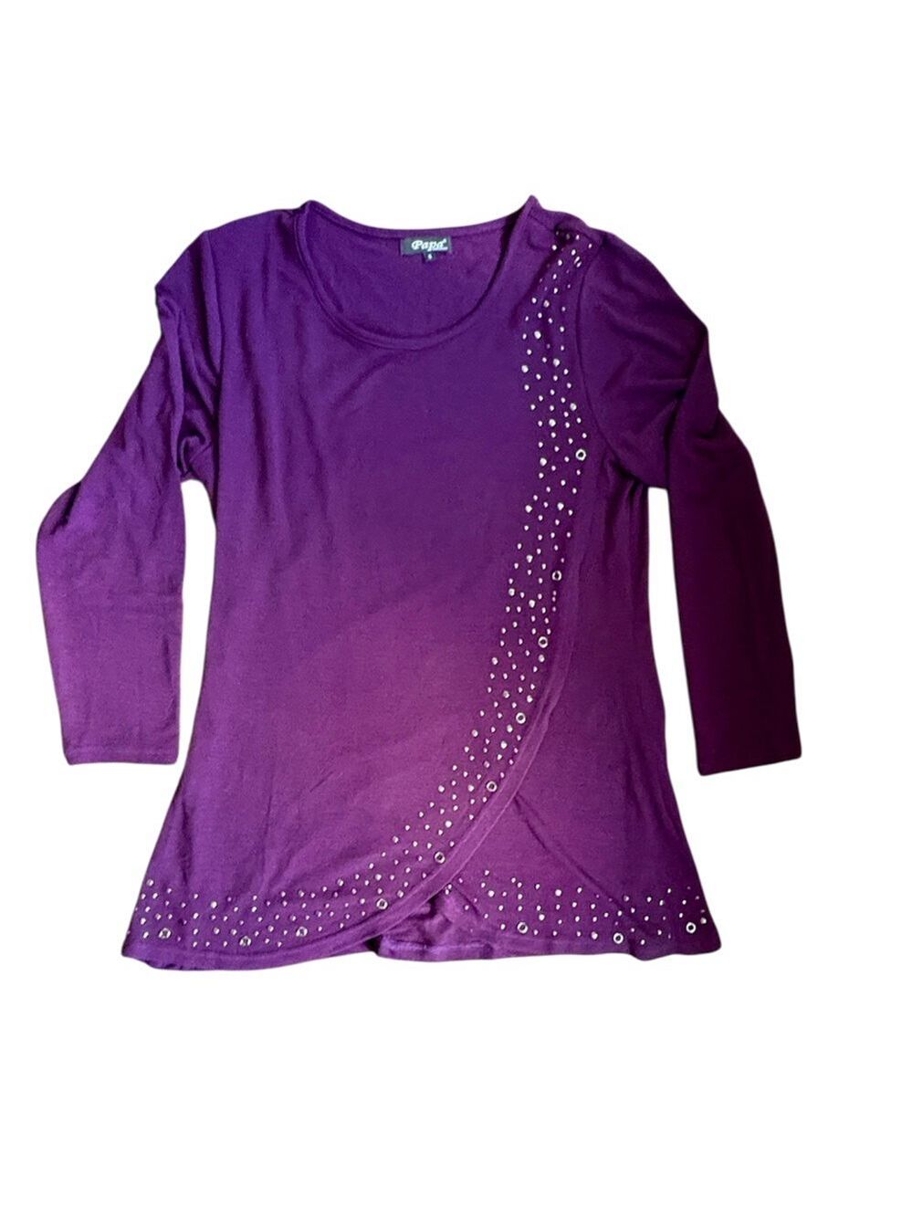 Purple Top Women's Embellished Size Small